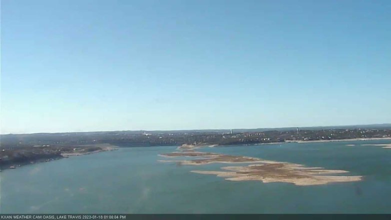 Lake Travis webcam, January 18, 2023 1:00 PM CT