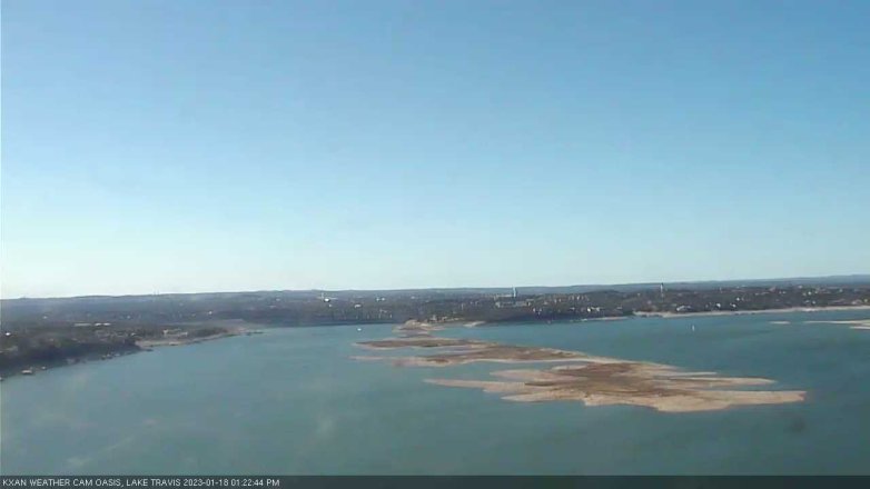 Lake Travis webcam, January 18, 2023 1:25 PM CT