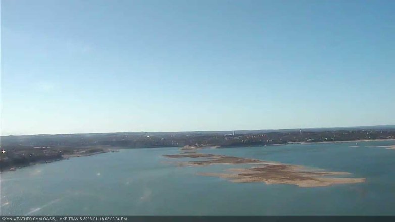Lake Travis webcam, January 18, 2023 2:00 PM CT