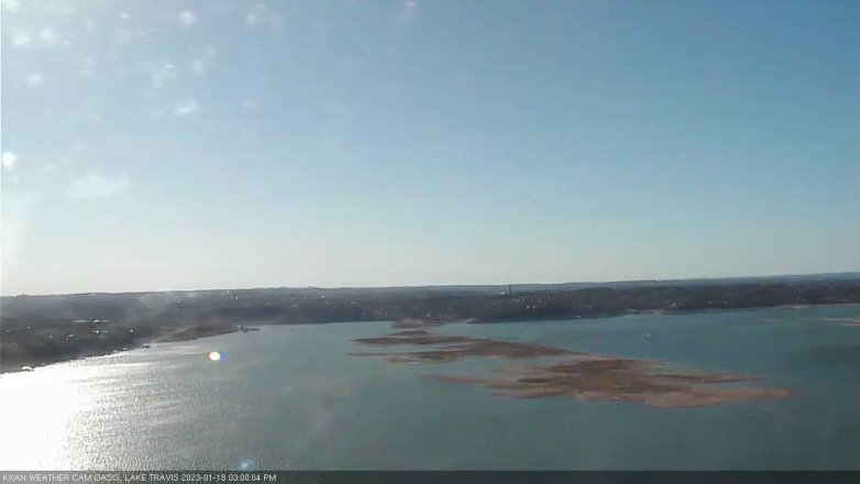 Lake Travis webcam, January 18, 2023 3:00 PM CT