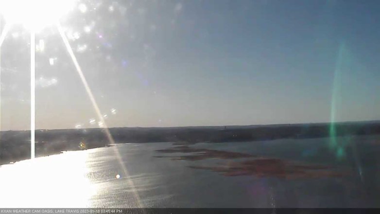 Lake Travis webcam, January 18, 2023 3:45 PM CT