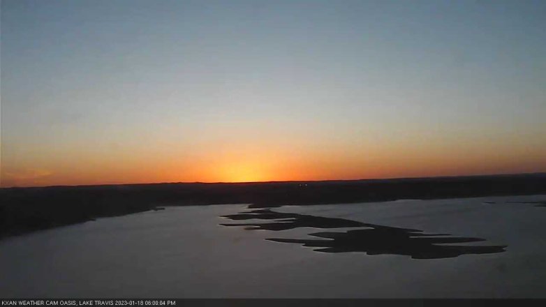 Lake Travis webcam, January 18, 2023 6:00 PM CT