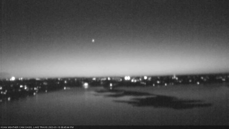 Lake Travis webcam, January 18, 2023 6:45 PM CT