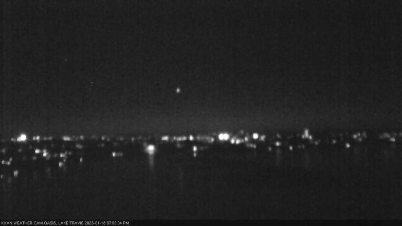 Lake Travis webcam, January 18, 2023 7:00 PM CT