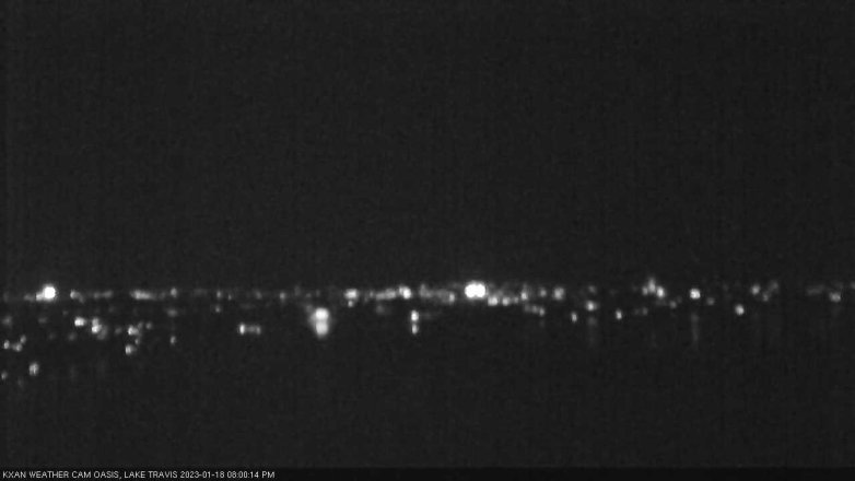 Lake Travis webcam, January 18, 2023 8:00 PM CT