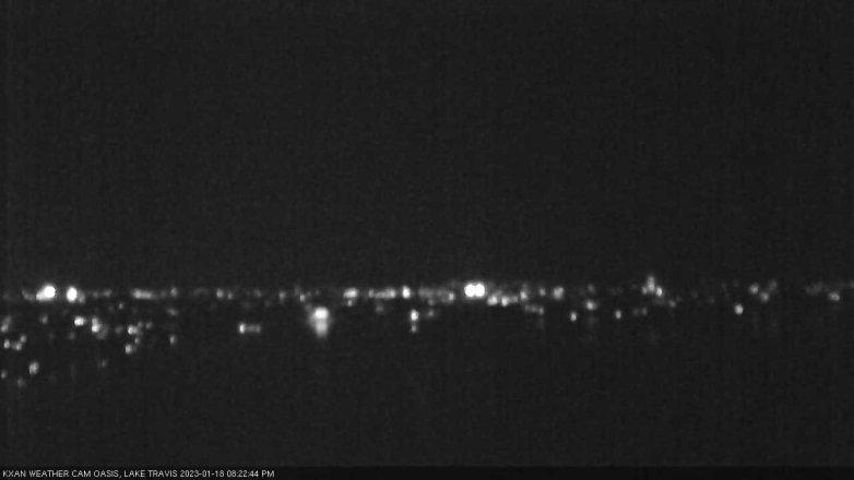 Lake Travis webcam, January 18, 2023 8:25 PM CT