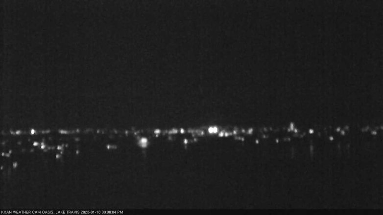 Lake Travis webcam, January 18, 2023 9:00 PM CT