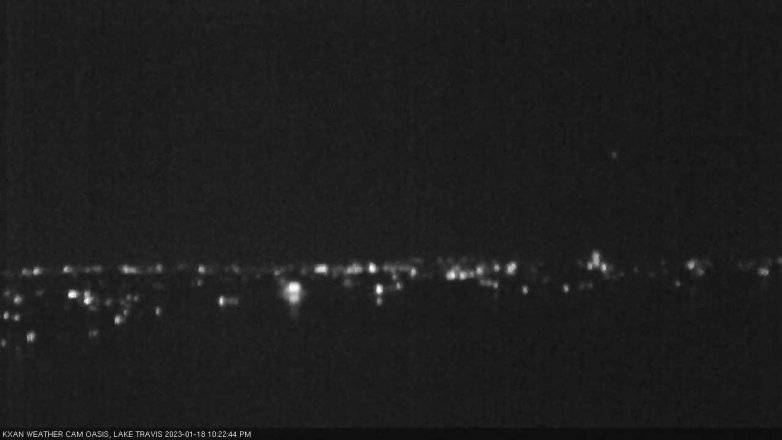 Lake Travis webcam, January 18, 2023 10:25 PM CT