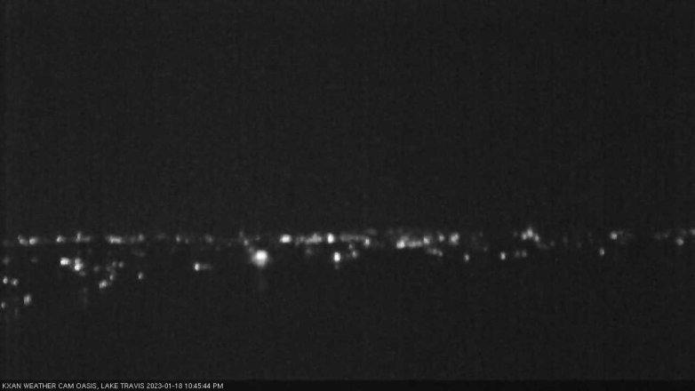 Lake Travis webcam, January 18, 2023 10:45 PM CT
