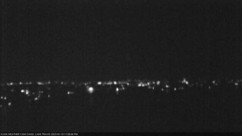 Lake Travis webcam, January 18, 2023 11:00 PM CT