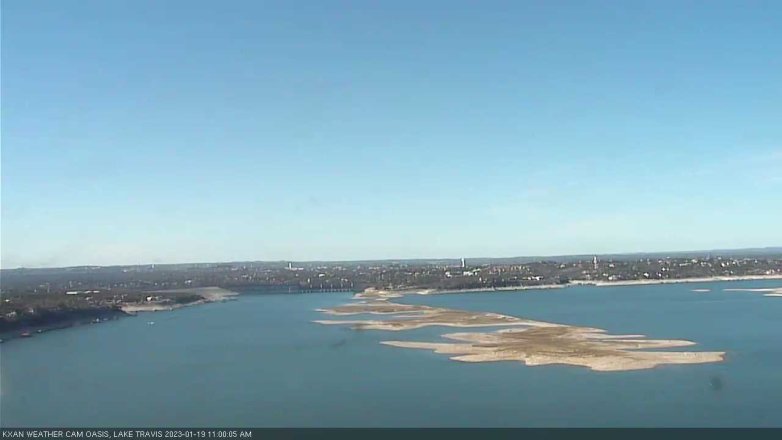 Lake Travis webcam, January 19, 2023 11:00 AM CT