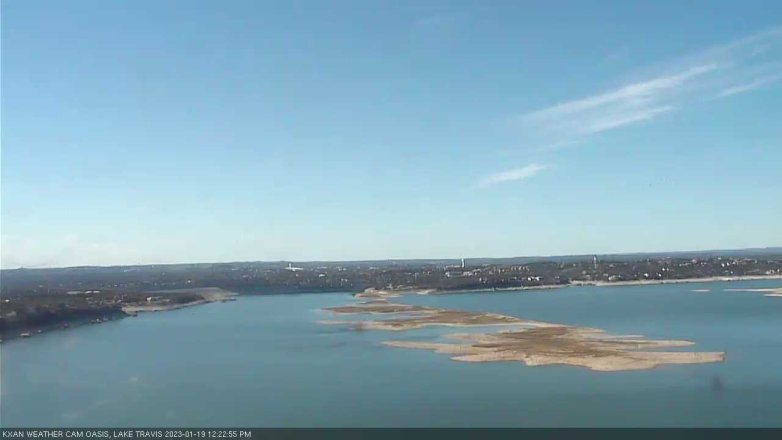 Lake Travis webcam, January 19, 2023 12:25 PM CT