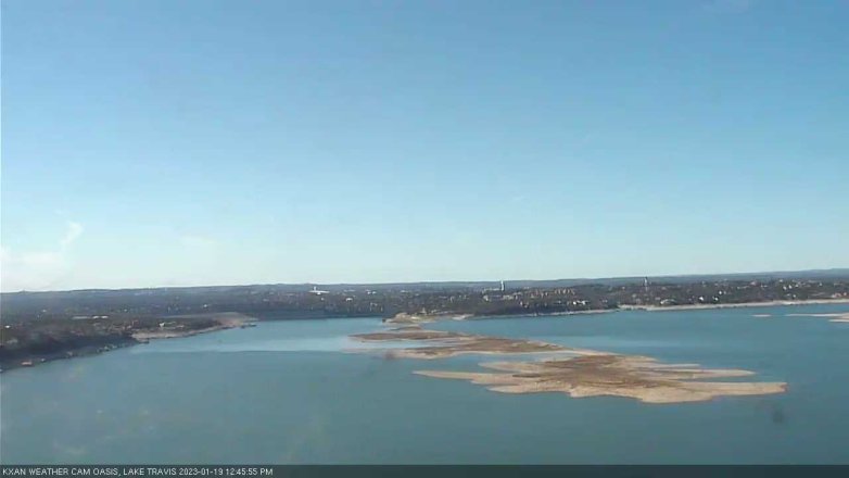 Lake Travis webcam, January 19, 2023 12:45 PM CT