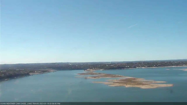 Lake Travis webcam, January 19, 2023 1:00 PM CT