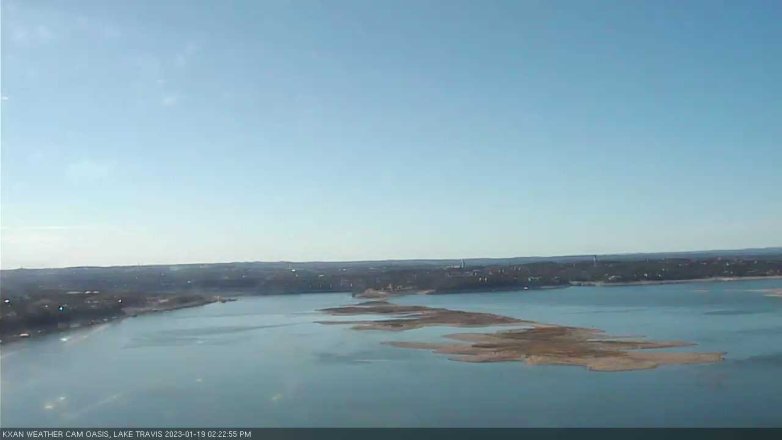 Lake Travis webcam, January 19, 2023 2:25 PM CT