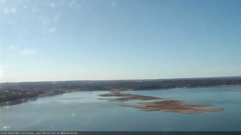 Lake Travis webcam, January 19, 2023 2:45 PM CT