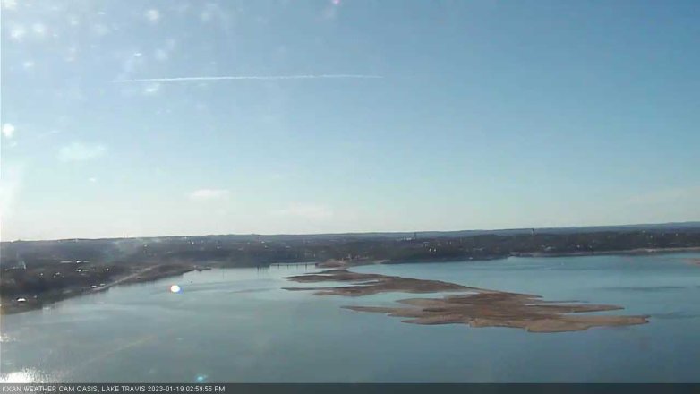 Lake Travis webcam, January 19, 2023 3:00 PM CT