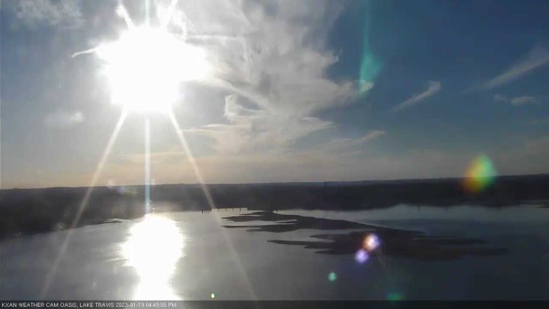 Lake Travis webcam, January 19, 2023 4:45 PM CT
