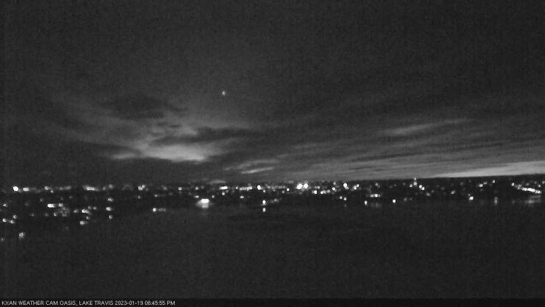 Lake Travis webcam, January 19, 2023 6:45 PM CT
