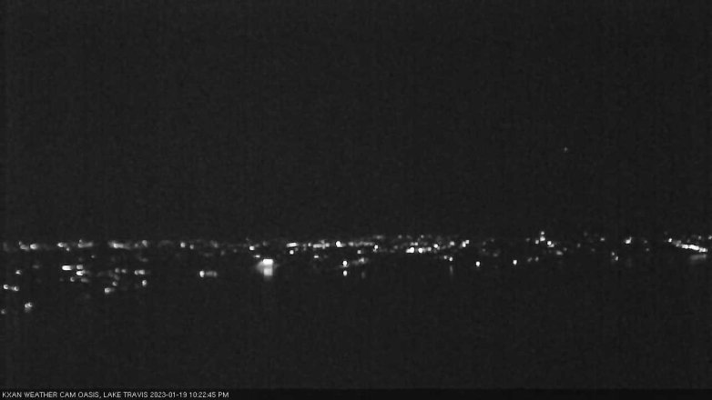 Lake Travis webcam, January 19, 2023 10:25 PM CT
