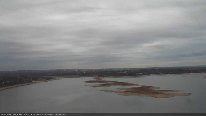 Lake Travis webcam, January 20, 2023 9:00 AM CT