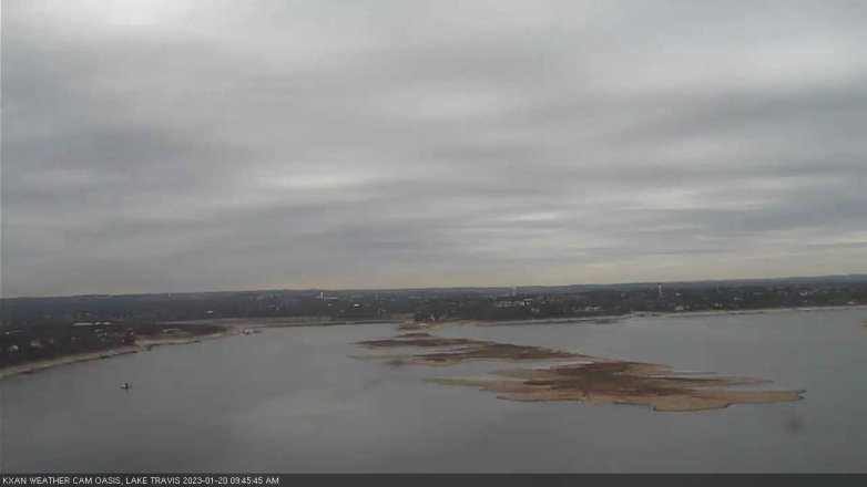 Lake Travis webcam, January 20, 2023 9:45 AM CT