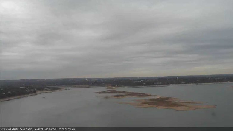 Lake Travis webcam, January 20, 2023 10:00 AM CT
