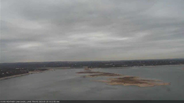 Lake Travis webcam, January 20, 2023 10:25 AM CT