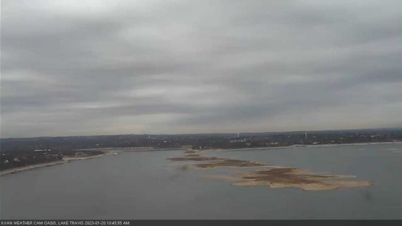 Lake Travis webcam, January 20, 2023 10:45 AM CT