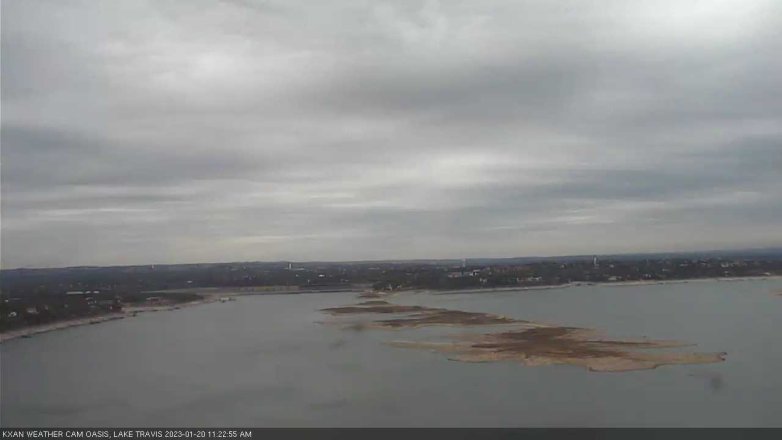Lake Travis webcam, January 20, 2023 11:25 AM CT