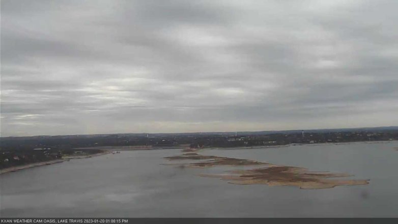 Lake Travis webcam, January 20, 2023 1:00 PM CT