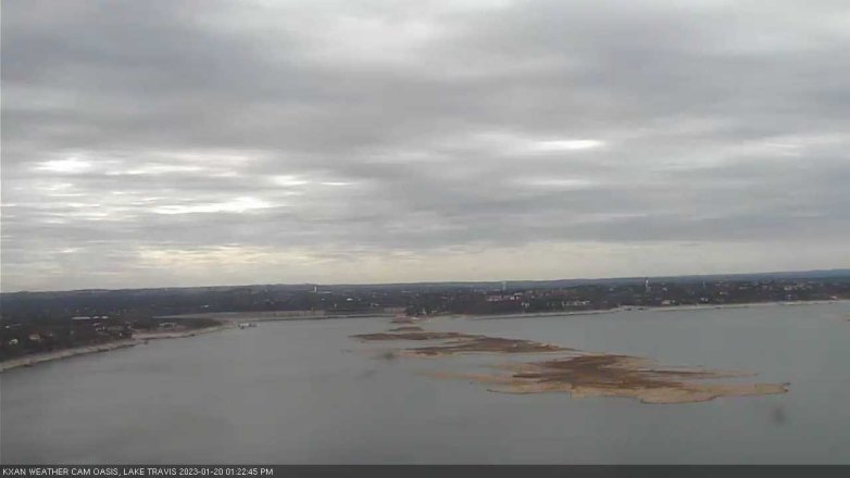 Lake Travis webcam, January 20, 2023 1:25 PM CT