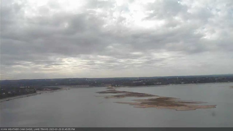 Lake Travis webcam, January 20, 2023 1:45 PM CT
