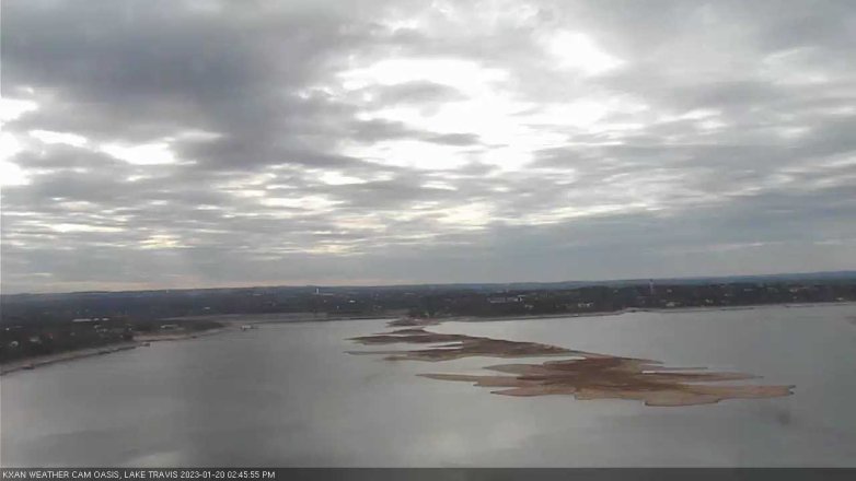 Lake Travis webcam, January 20, 2023 2:45 PM CT