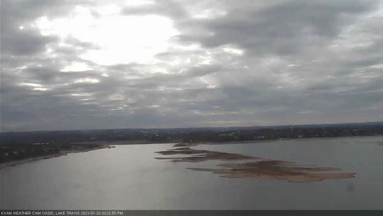 Lake Travis webcam, January 20, 2023 3:25 PM CT