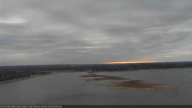 Lake Travis webcam, January 20, 2023 4:45 PM CT
