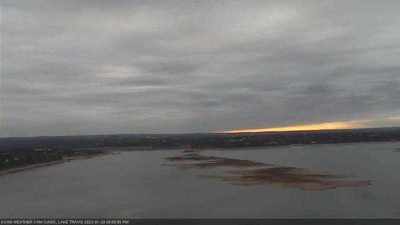 Lake Travis webcam, January 20, 2023 5:00 PM CT