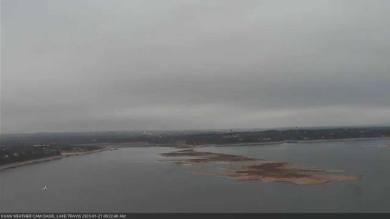 Lake Travis webcam, January 21, 2023 9:25 AM CT