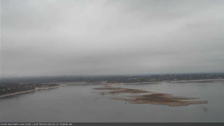 Lake Travis webcam, January 21, 2023 10:00 AM CT