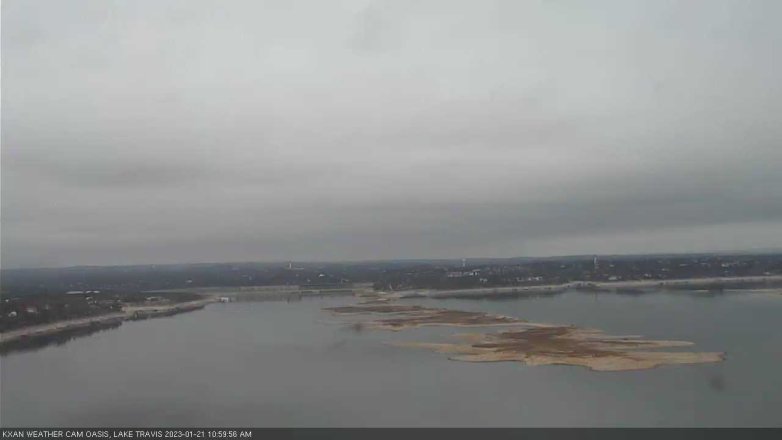 Lake Travis webcam, January 21, 2023 11:00 AM CT