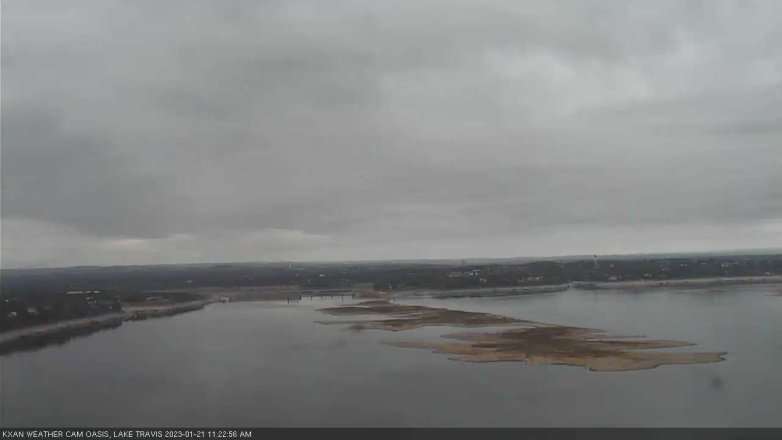 Lake Travis webcam, January 21, 2023 11:25 AM CT
