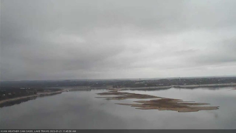 Lake Travis webcam, January 21, 2023 11:45 AM CT