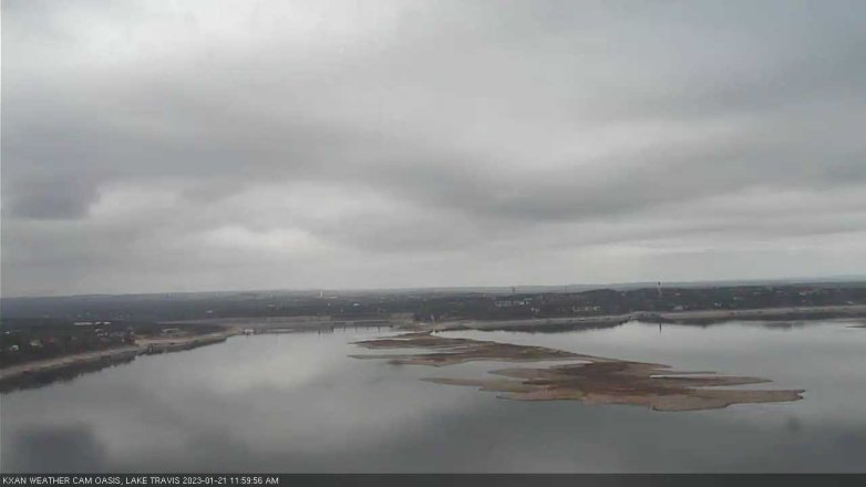Lake Travis webcam, January 21, 2023 12:00 PM CT