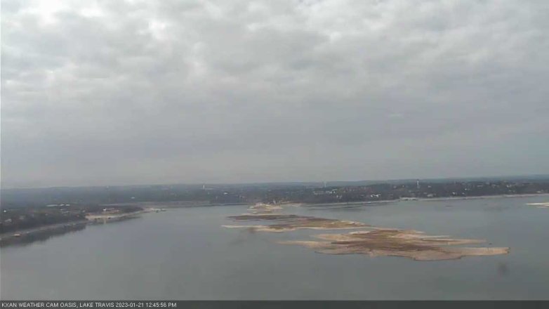 Lake Travis webcam, January 21, 2023 12:45 PM CT