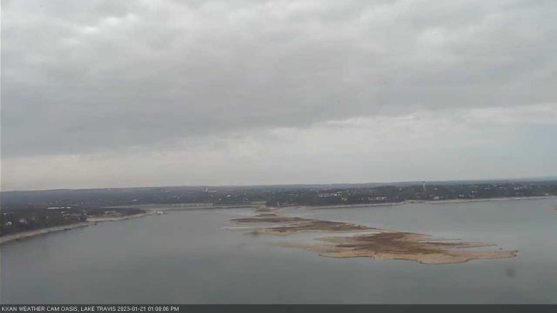 Lake Travis webcam, January 21, 2023 1:00 PM CT