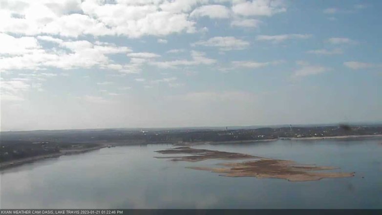 Lake Travis webcam, January 21, 2023 1:25 PM CT