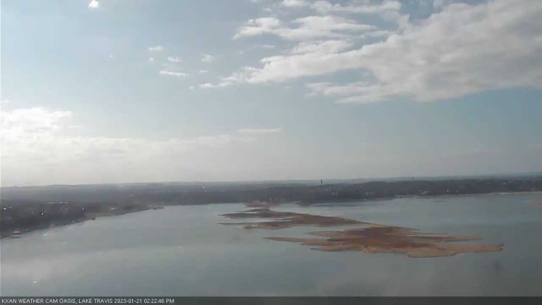 Lake Travis webcam, January 21, 2023 2:25 PM CT