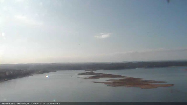 Lake Travis webcam, January 21, 2023 3:00 PM CT
