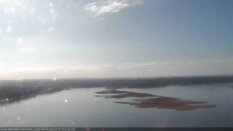 Lake Travis webcam, January 21, 2023 3:25 PM CT