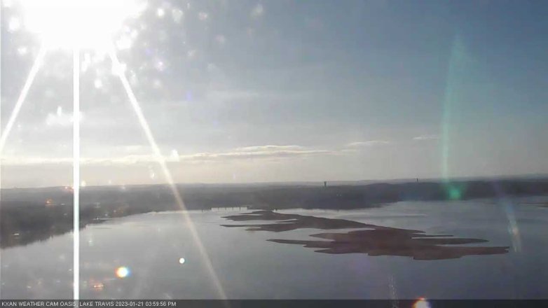 Lake Travis webcam, January 21, 2023 4:00 PM CT